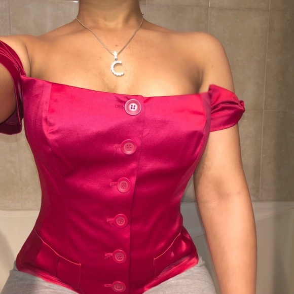 bebe Tops - Button up shirt / corset